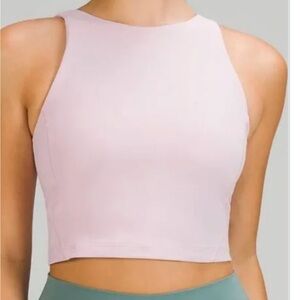 Lululemon align high neck crop tank - size 6 - strawberry milkshake